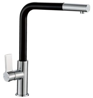 Смеситель для кухни Haiba HB70501-7 чёрный/хром