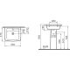 Раковина с пьедесталом Vitra Form 300 9602B003-7650 55 cm-цвет белый