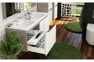 Ravak Тумба под умывальник SD-1300 CLASSIC латте/белая