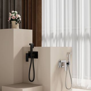 Гигиенический душ со смесителем Splenka S97.52 чёрный