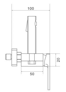 Гигиенический душ со смесителем Shevanik S6805C-1 белый