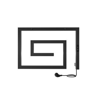 Полотенцесушитель электрический Indigo Lira DGL40-60BRRt 40x60 чёрный муар