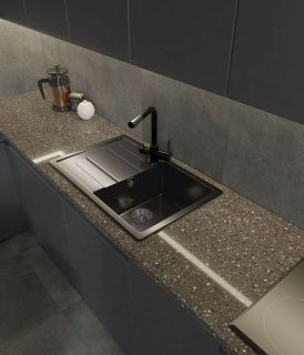 Мойка кухонная GranFest CLASSIC Q-780L черный