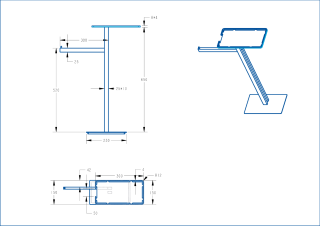 Стойка напольная с полкой и полотенцедержателем Boheme 10952-NB брашированный никель