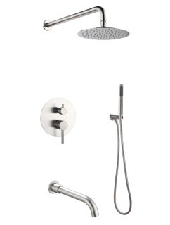 Душевой комплект РМС SUS129-1S нержавеющая сталь