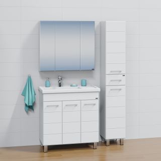 Напольная тумба под раковину Санта Омега 207051 80 см белый