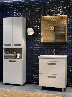 Зеркало-шкаф с подсветкой Vigo Plaza zsh.PLA.80.El 80 см белый