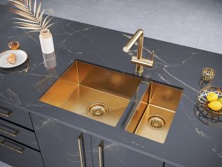 Мойка кухонная Paulmark Klein PM202344-BG брашированное золото