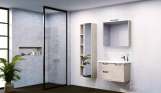 Зеркальный шкаф Roca Enta 7857304445 80 см дуб верона