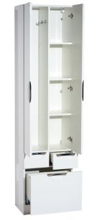 Напольный шкаф - пенал Misty Орхидея 50см белый