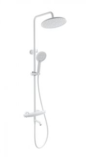 Душевая стойка Wonzon & Woghand Capsule WW-B3031-A2-MW с термостатом белый матовый