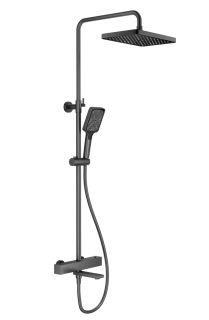 Душевая стойка Splenka S224.26.09 с термостатом графит
