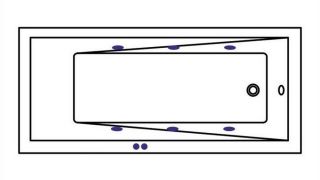 Гидромассажная ванна Whitecross Wave Slim 0111.170075.100.SOFT.GL 170x75см Soft золото